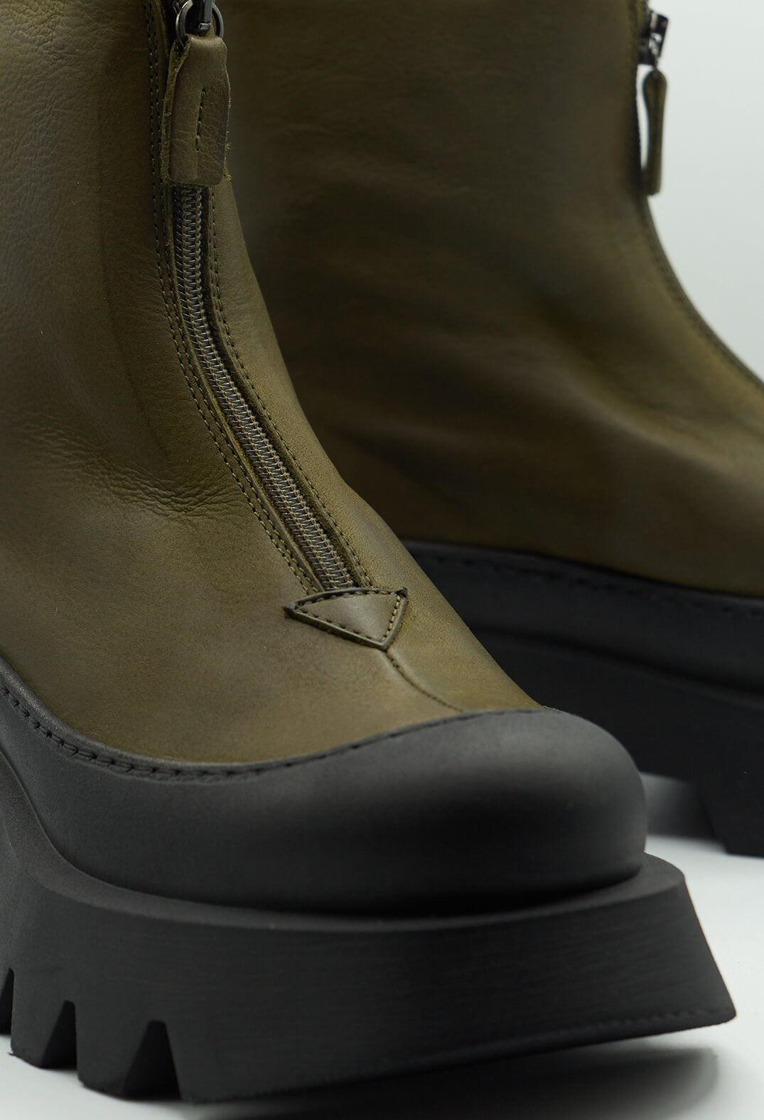 Front zip boots on sale zara