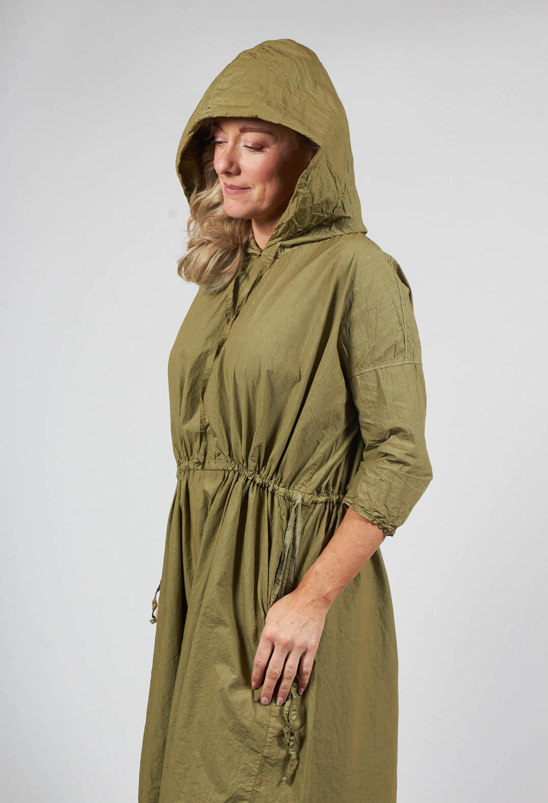 Hooded Dress TC in Khaki – Olivia May