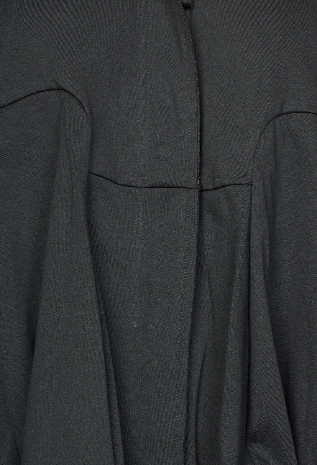 Jersey Jacket with Tulip Hem in Slate