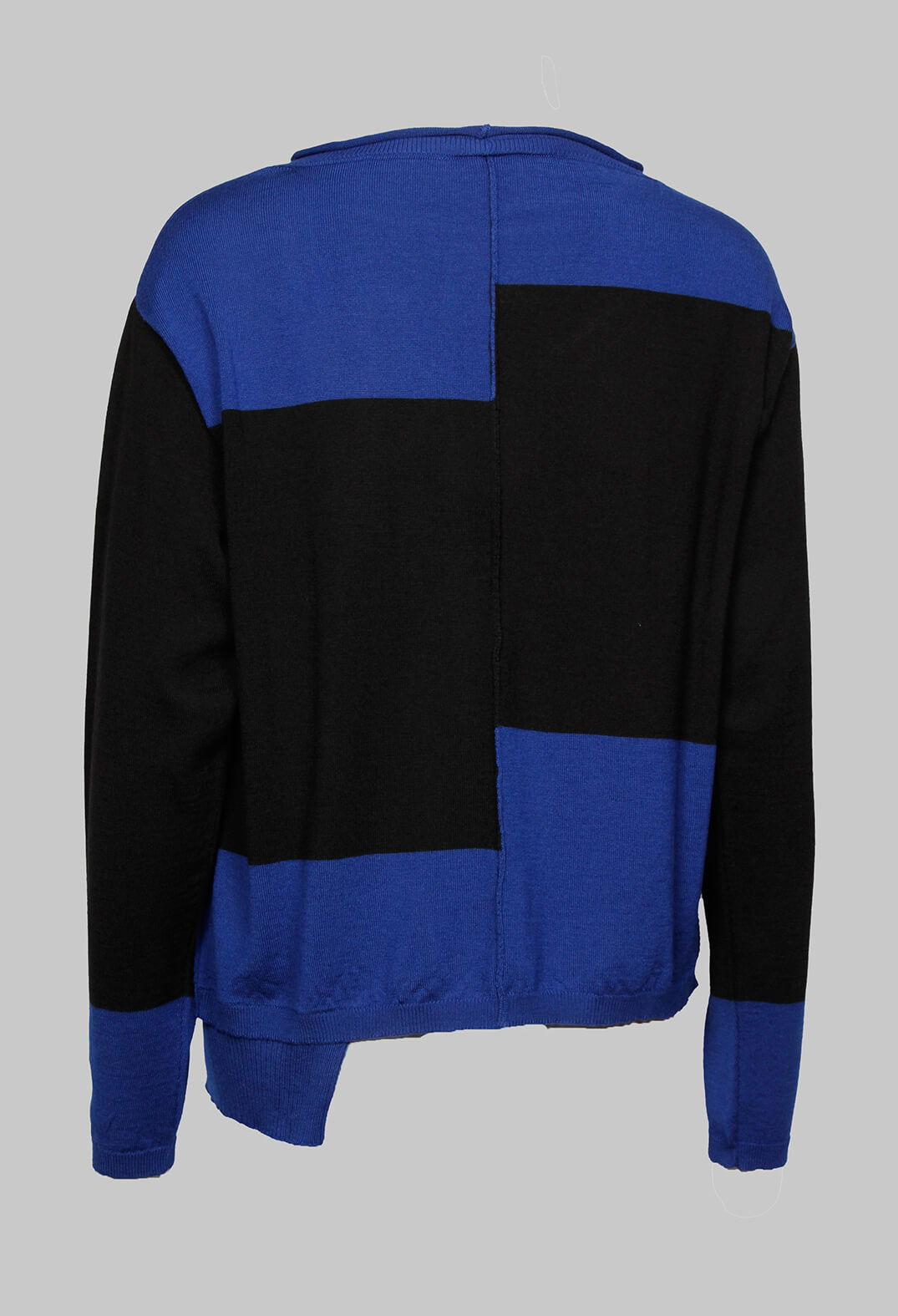 Long Sleeve Sweater in Royal Blue and Black Olivia May