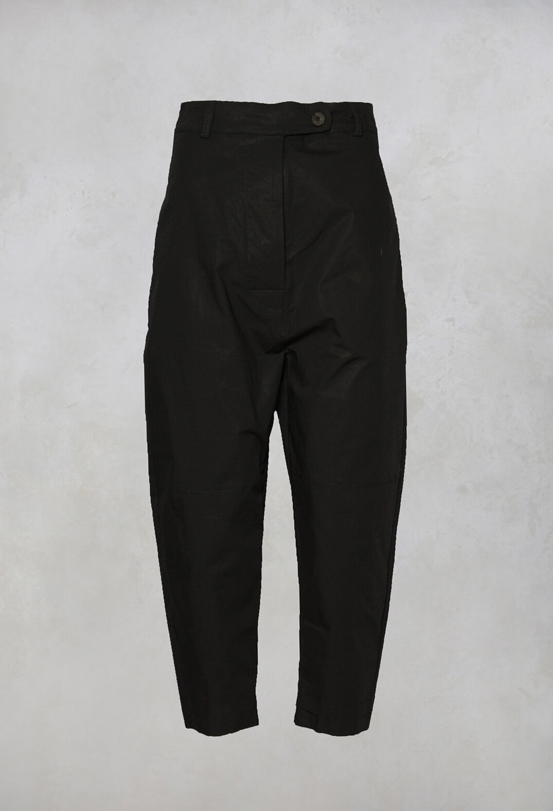 Black Belted Tapered Peg Trousers - Jessika – Rebellious Fashion