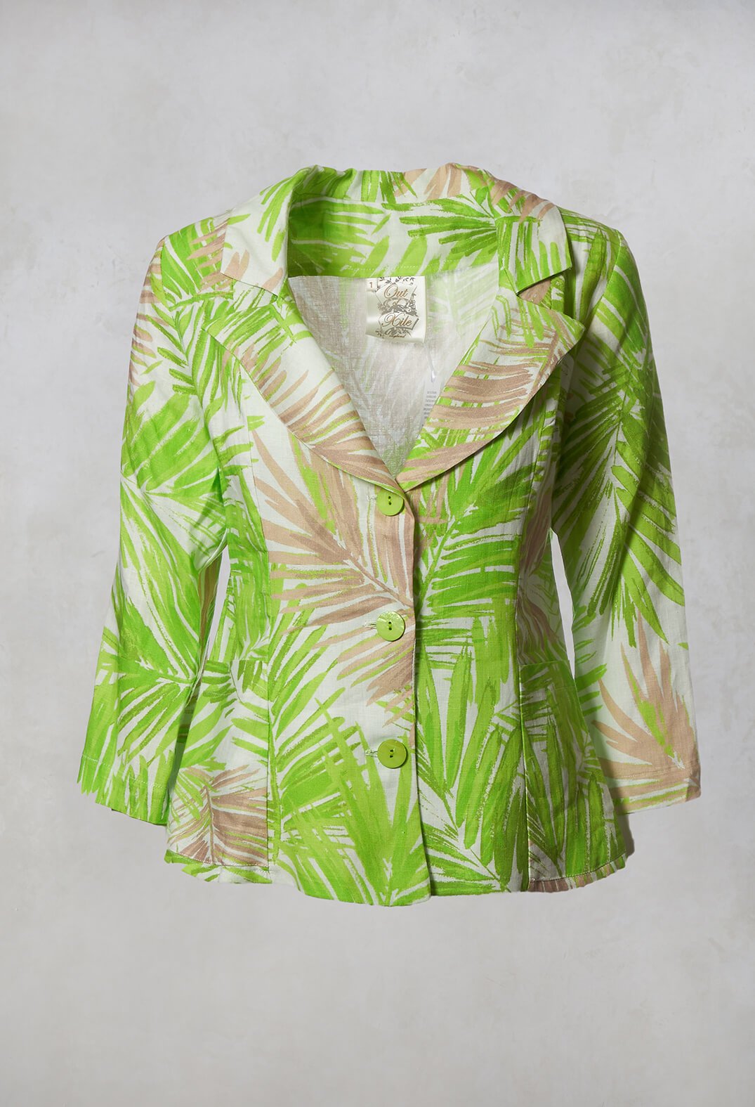 Lime green 2024 linen jacket