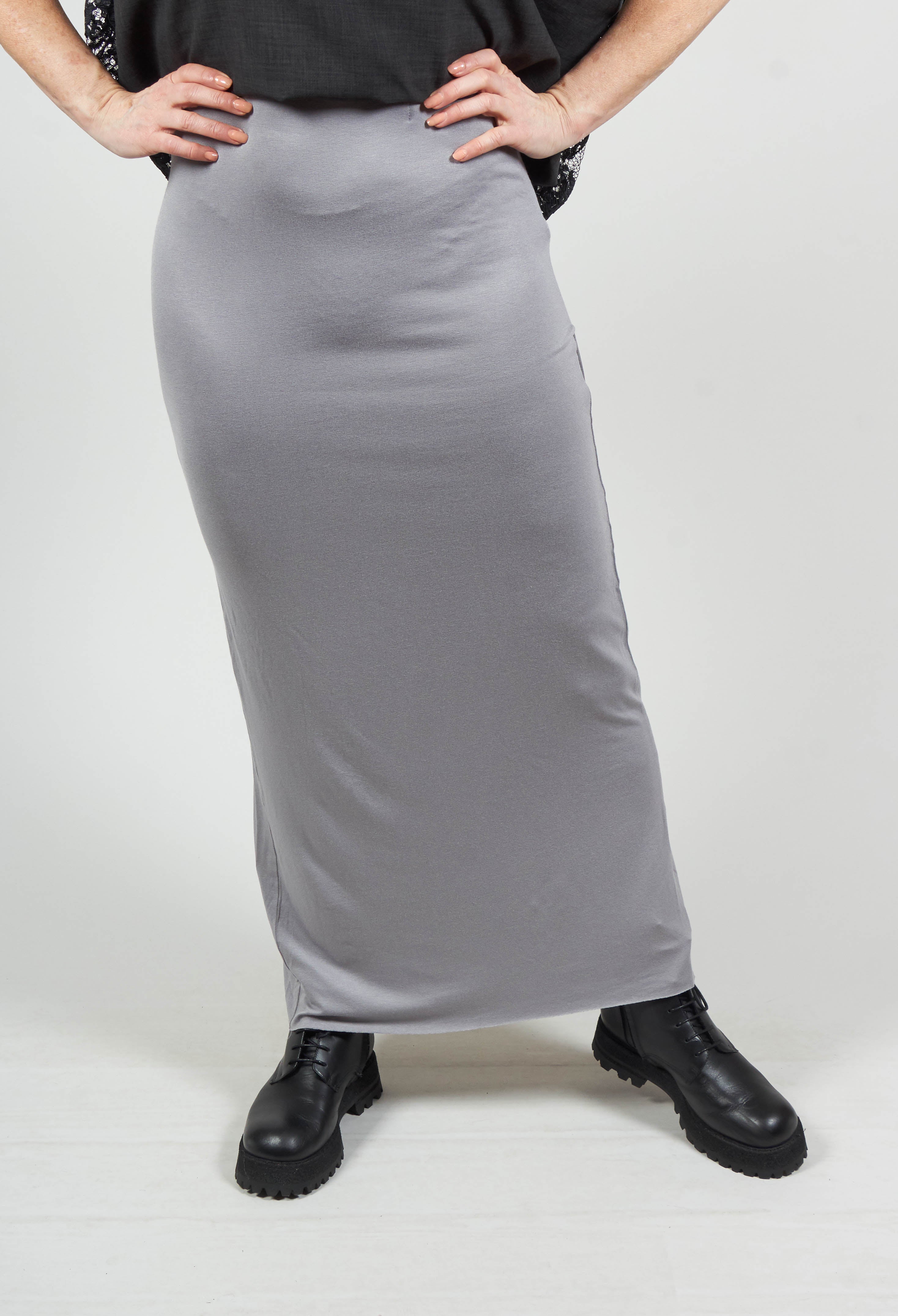 Fitted light shop grey pencil skirt