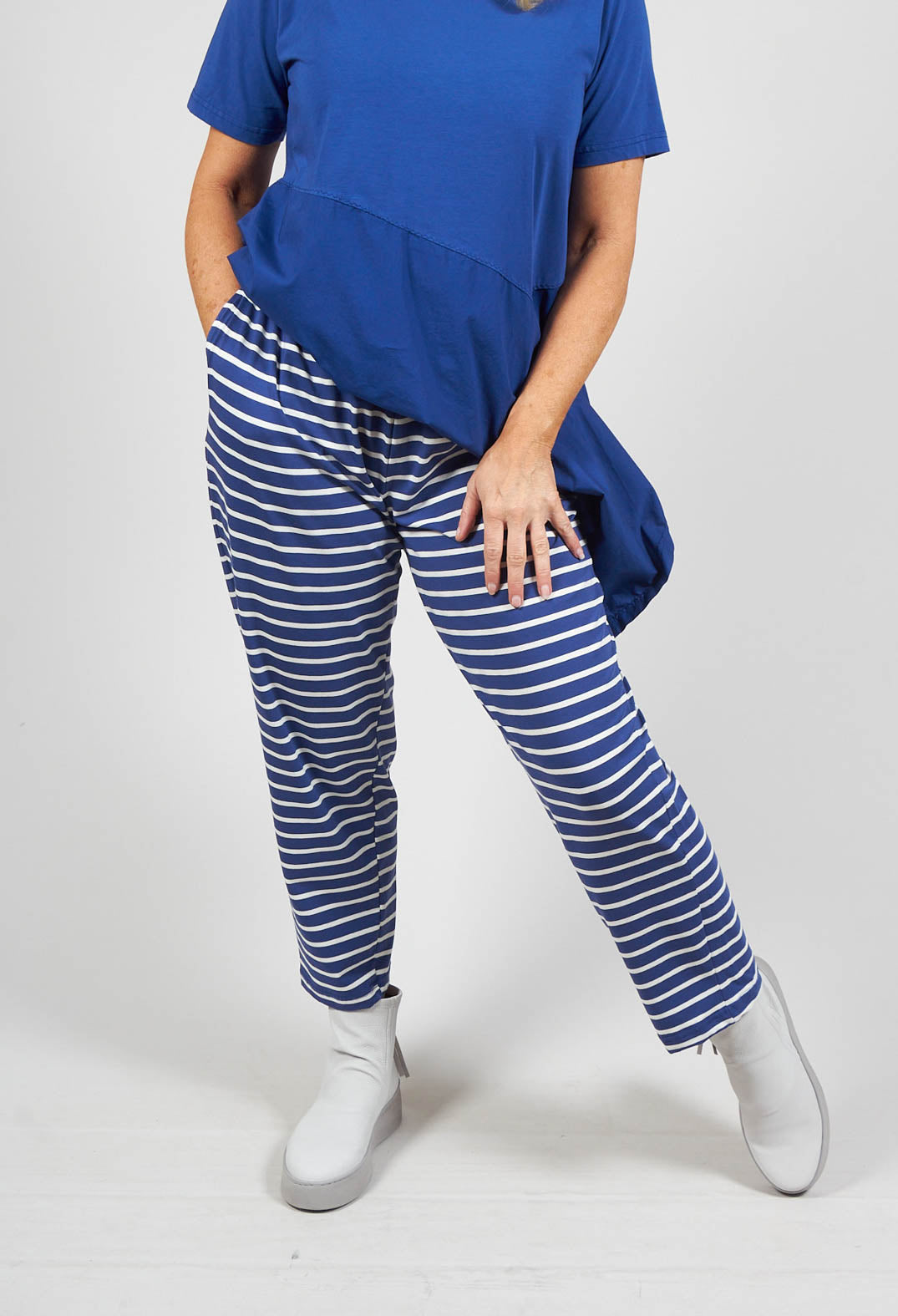 M and best sale s striped trousers