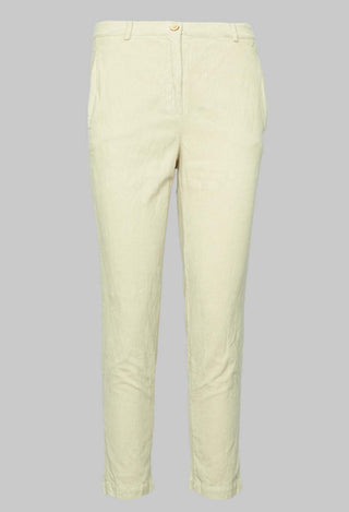 Straight Leg Trousers in Chalk